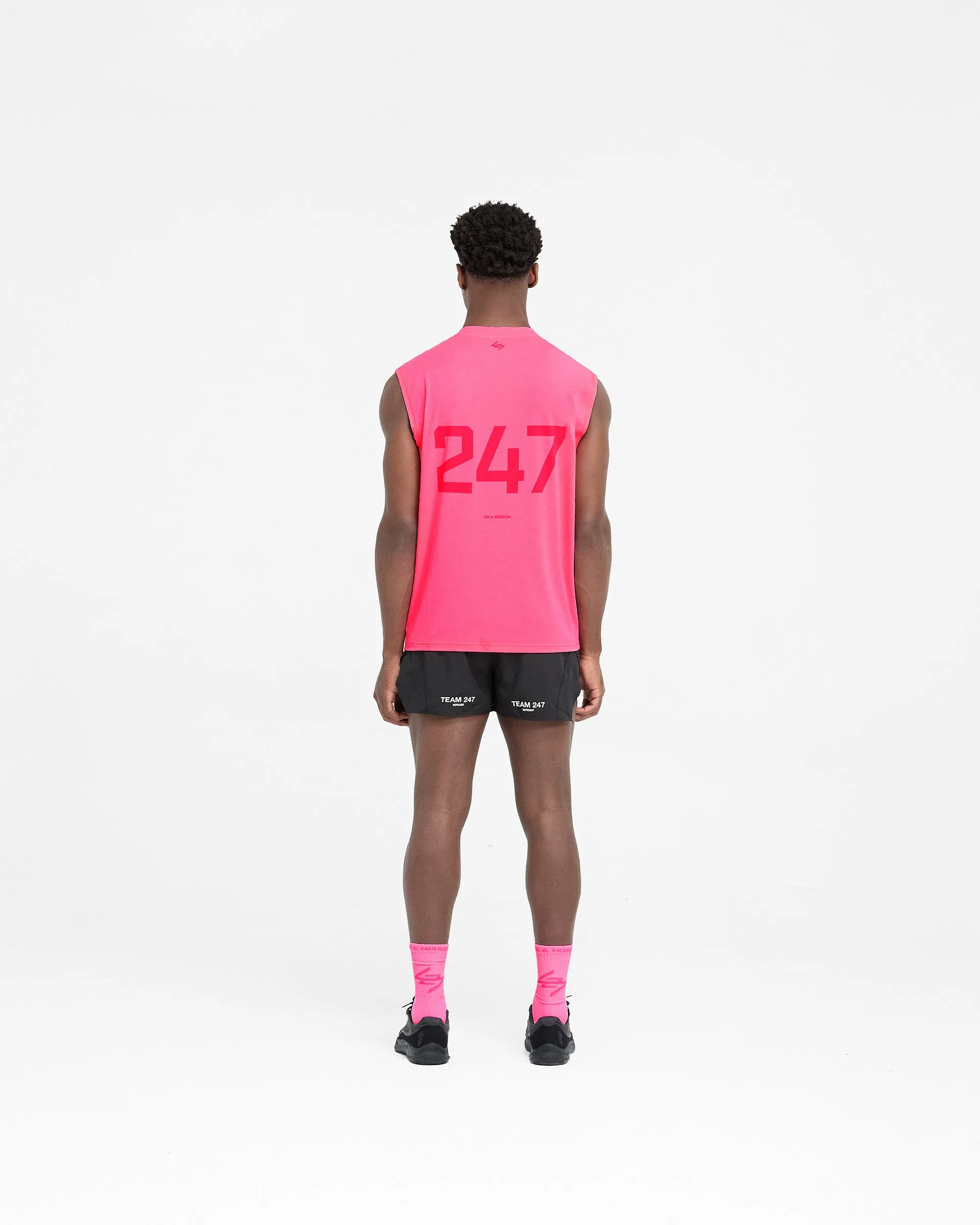 247 Oversized Tank - Ultra Pink