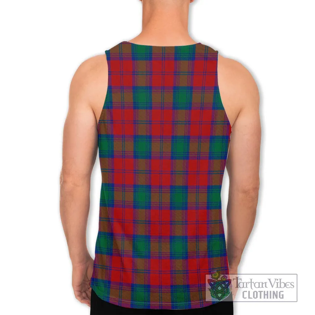 Affleck Tartan Men's Tank Top with Family Crest DNA In Me Style