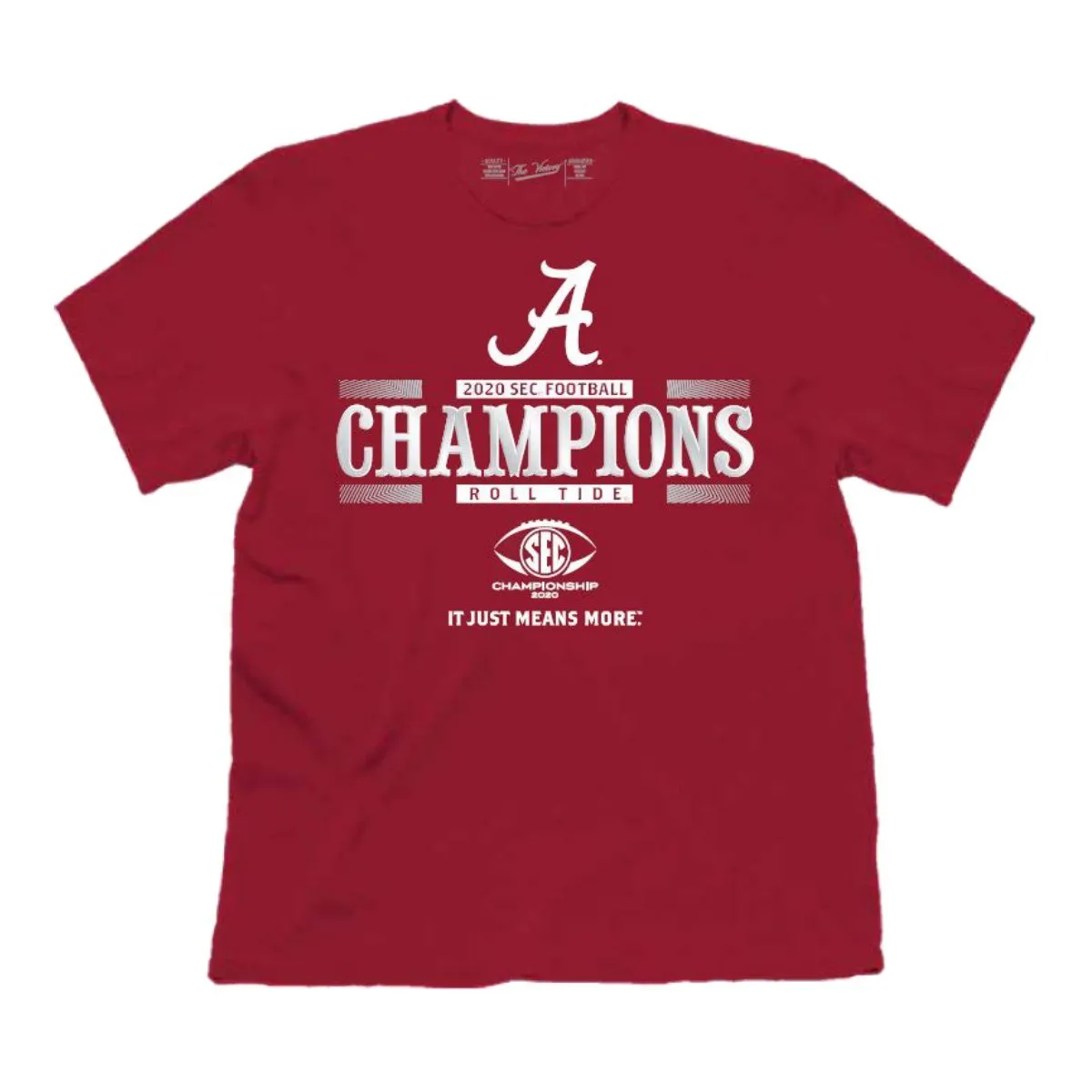 Alabama Crimson Tide 2020 SEC Champions Football Red T-Shirt