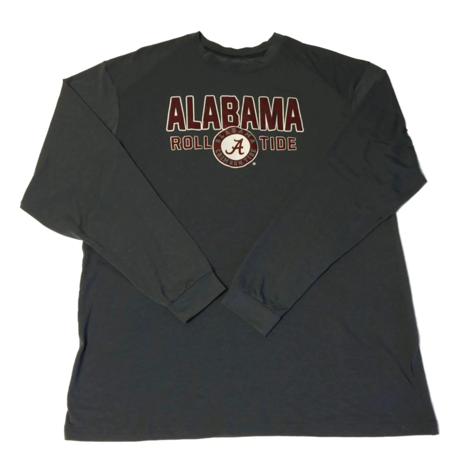 Alabama Crimson Tide Badger Sport Gray LS "Roll Tide" Performance T-Shirt (L)