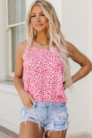 Ali Cutout Leopard Round Neck Tank