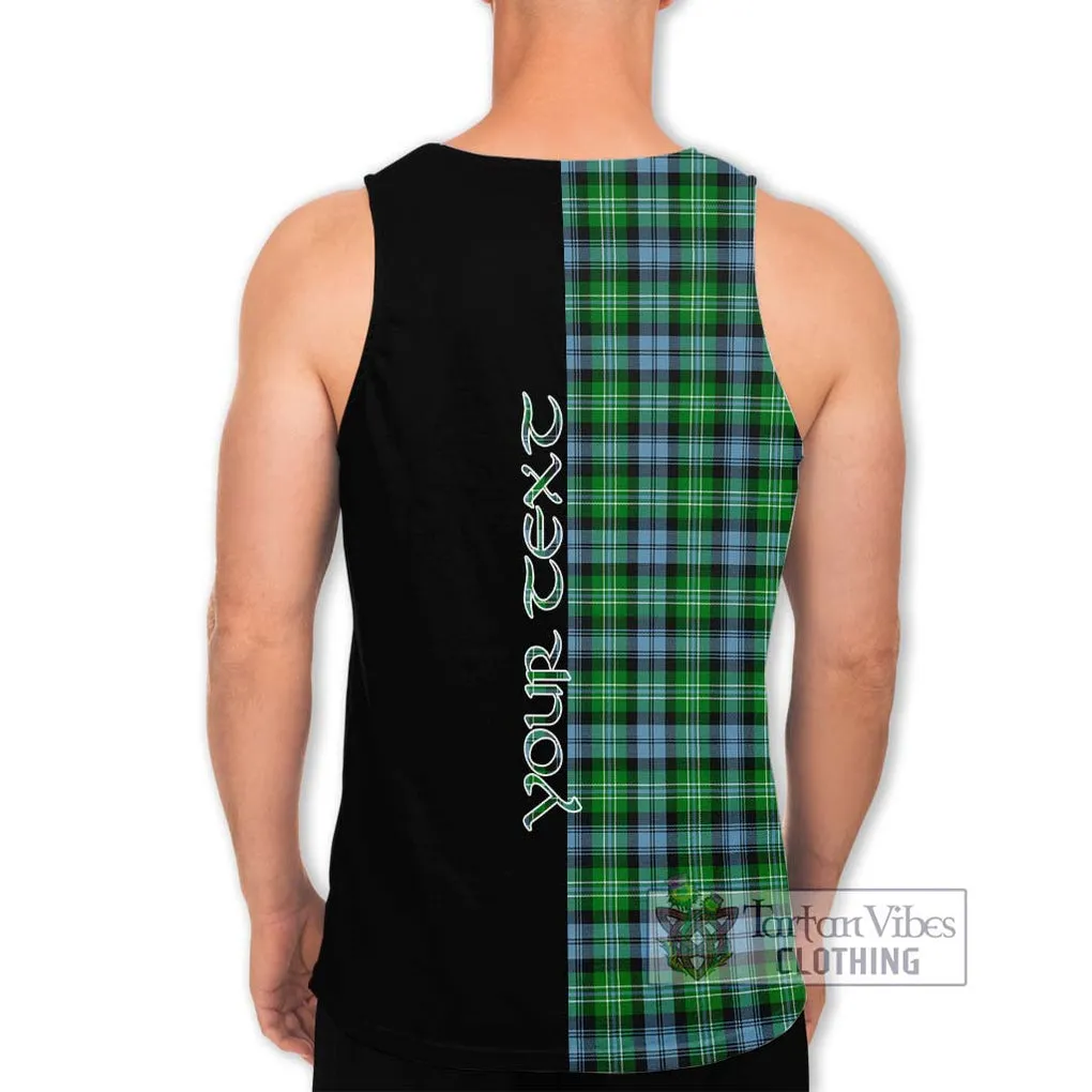 Arbuthnot Ancient Tartan Men's Tank Top with Family Crest and Half Of Me Style