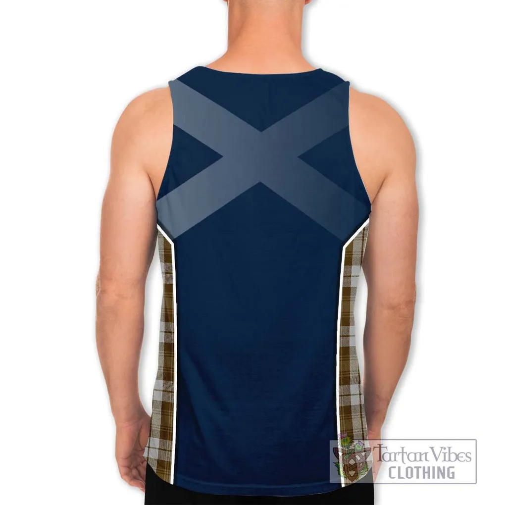 Baillie Dress Tartan Men's Tank Top with Family Crest and Lion Rampant Vibes Sport Style