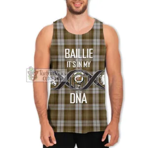 Baillie Dress Tartan Men's Tank Top with Family Crest DNA In Me Style