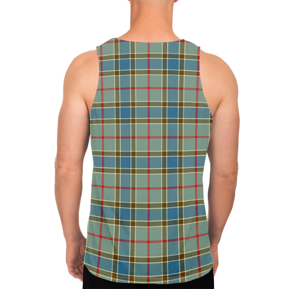 Balfour Blue Tartan Mens Tank Top