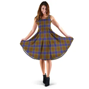 Balfour Tartan Sleeveless Midi Womens Dress