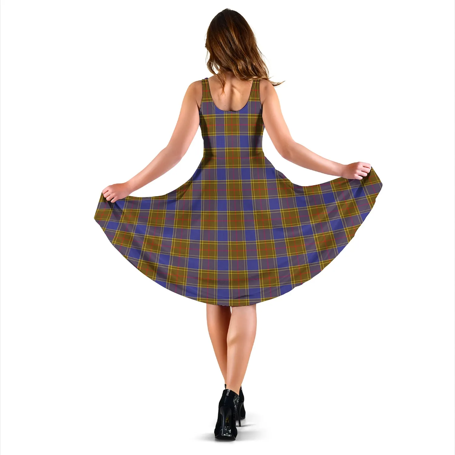 Balfour Tartan Sleeveless Midi Womens Dress