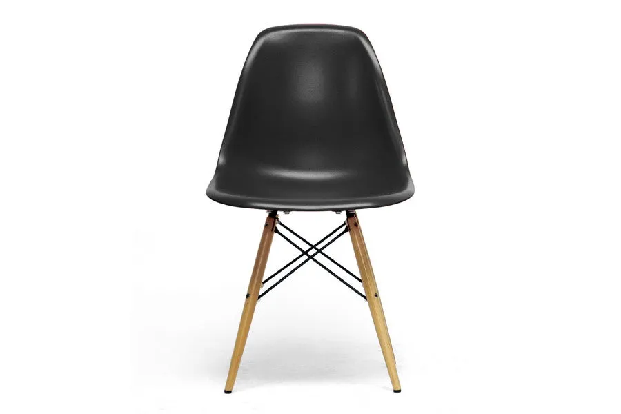 Baxton Studio Azzo Plastic Mid-Century Modern Shell Chair