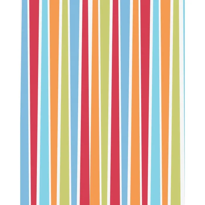 Blue, Red, & Orange Striped Printed Backdrop