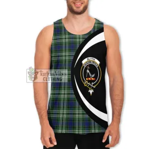 Blyth Tartan Men's Tank Top with Family Crest Circle Style