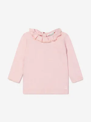 Bonpoint Baby Girls Long Sleeve Frilly T-Shirt