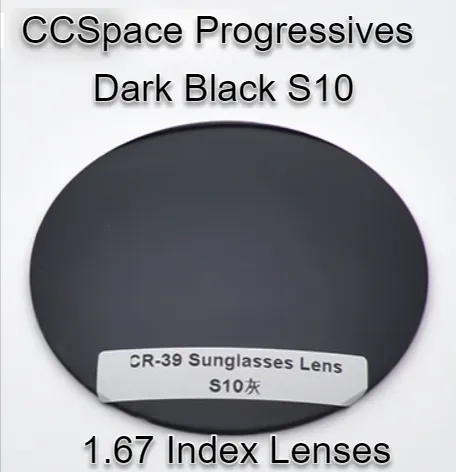 CCSpace Aspheric Progressive Vision Dyed CR-39 Lenses