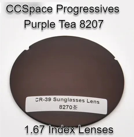 CCSpace Aspheric Progressive Vision Dyed CR-39 Lenses