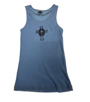 CHROME HEARTS TANK TOP BABY BLUE