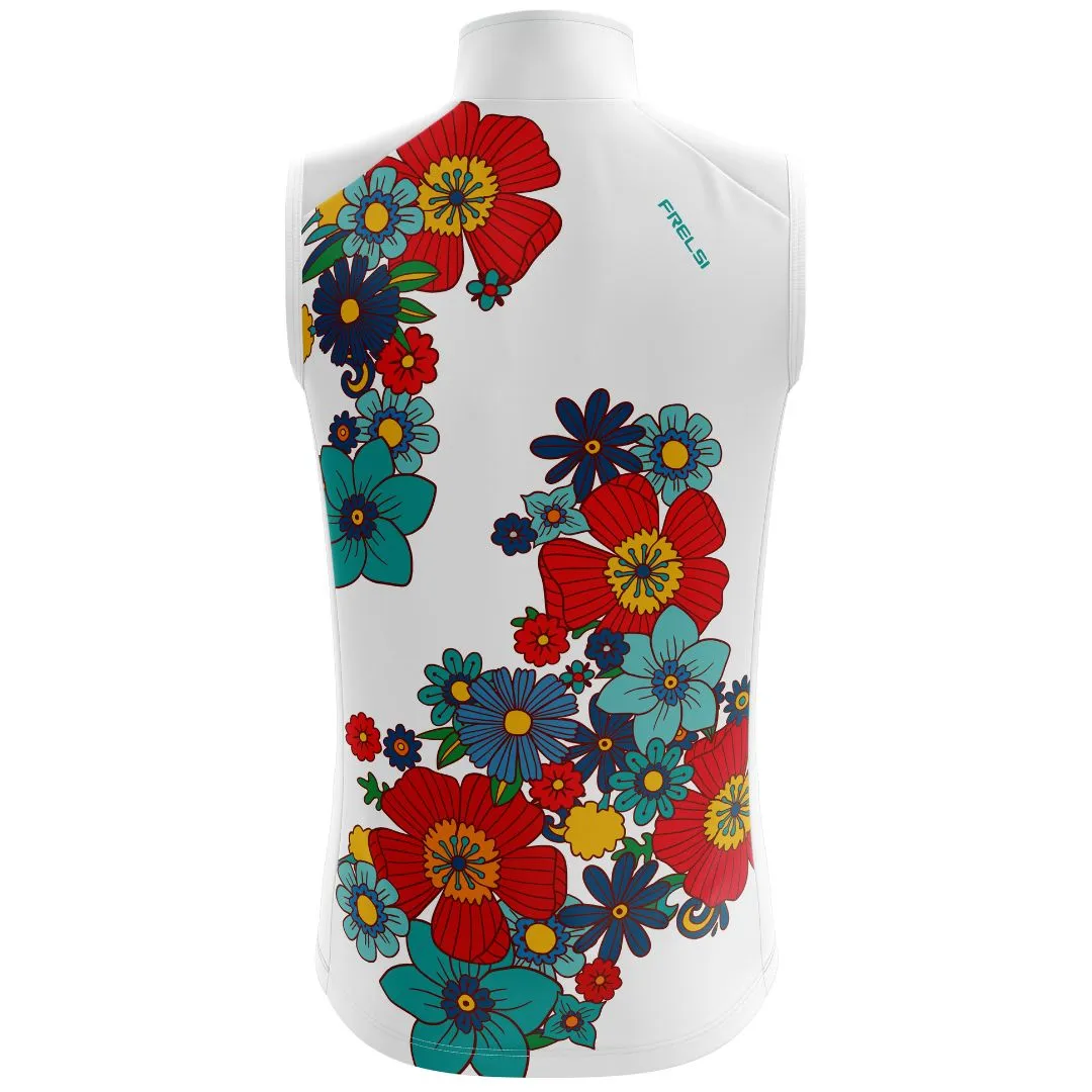 Colorful Flowers | Sleeveless Cycling Jersey