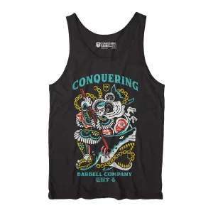 Conquer - Bushido - on Black tank top