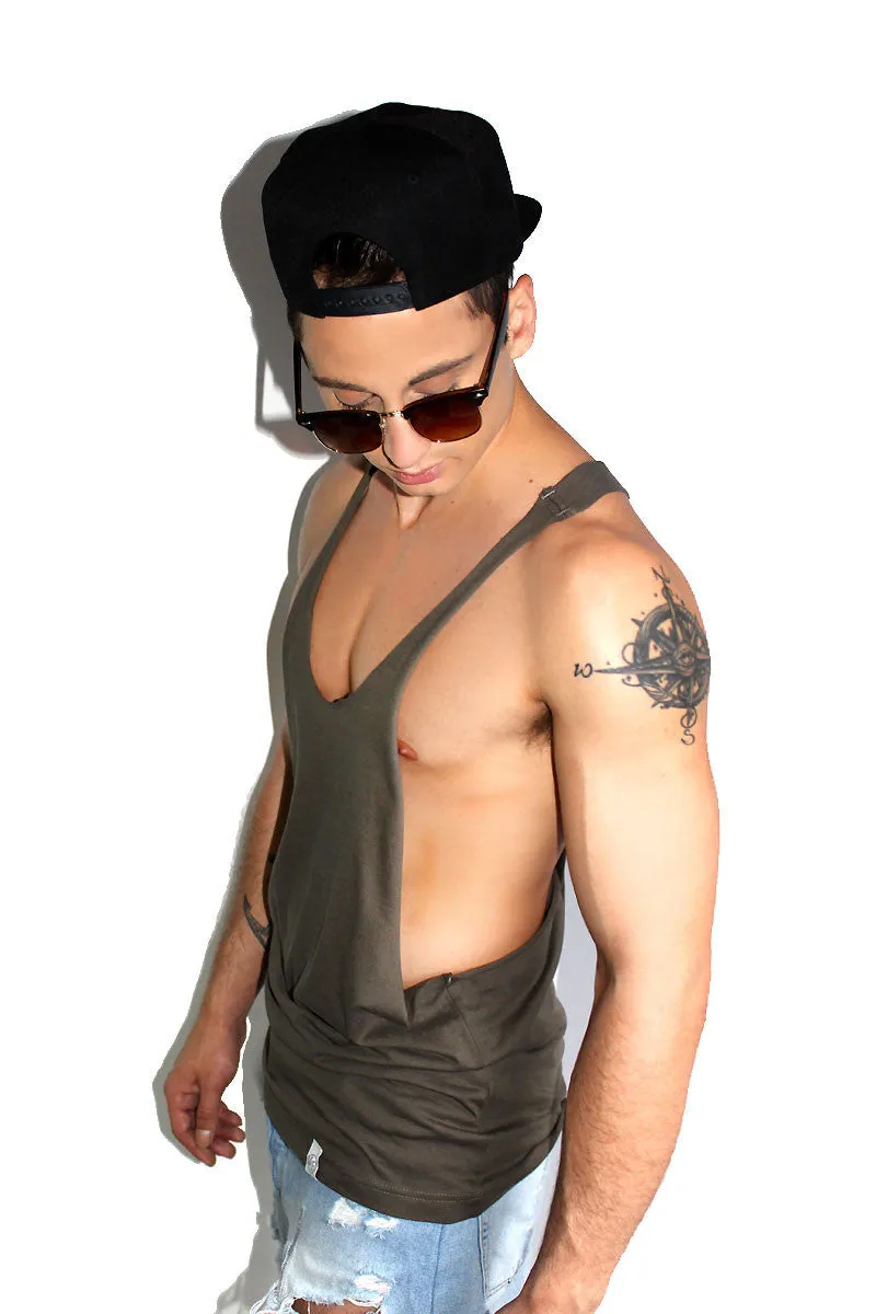 Core String Tank-Army Green