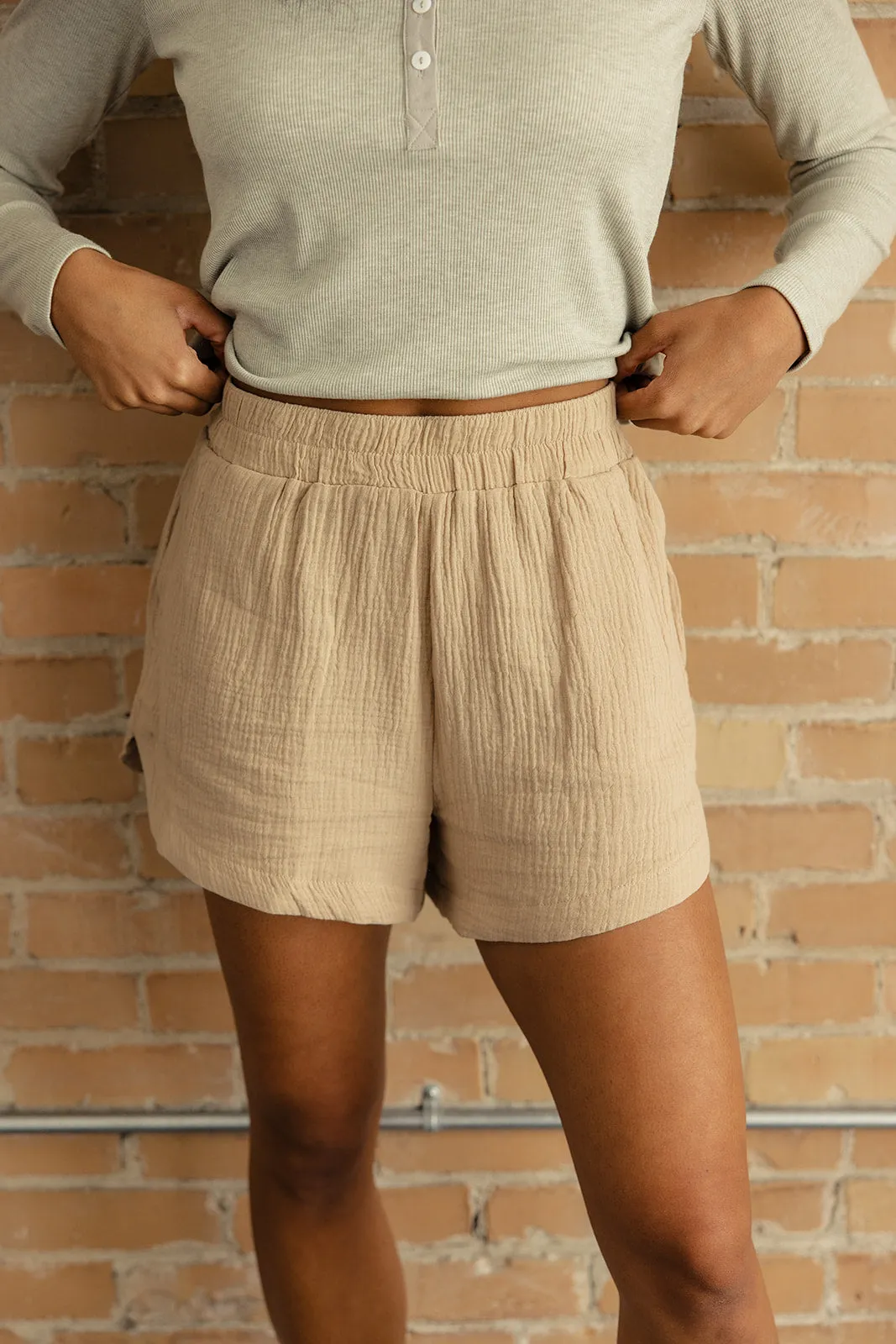 Finish Line Gauze Shorts