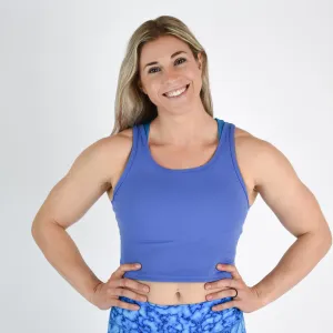 FLEO Breeze Crop Tank - Baja Blue