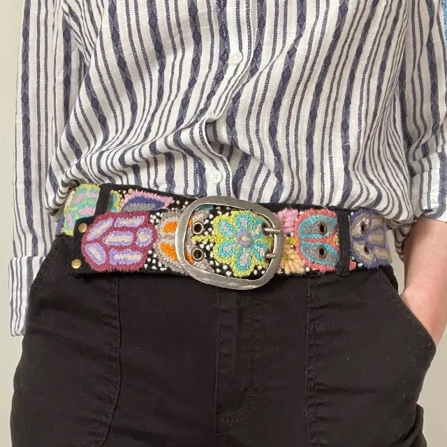 Folklorica Floral Embroidered Belt