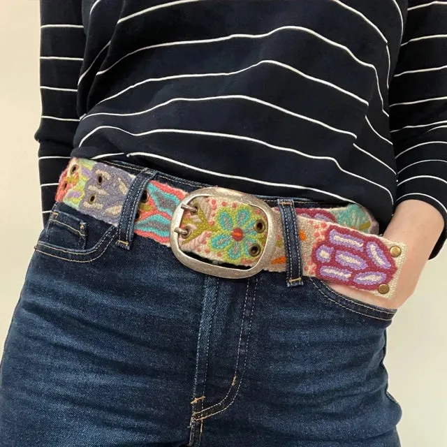 Folklorica Floral Embroidered Belt