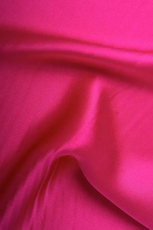 Fuchsia Stretch Charmeuse Fabric