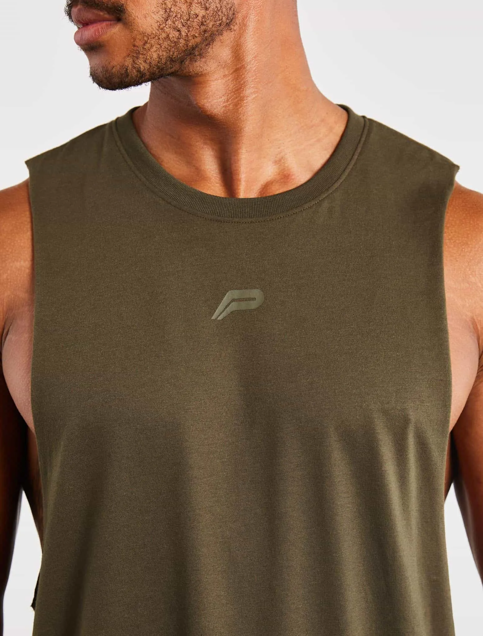 Icon Drop Arm Tank - Olive