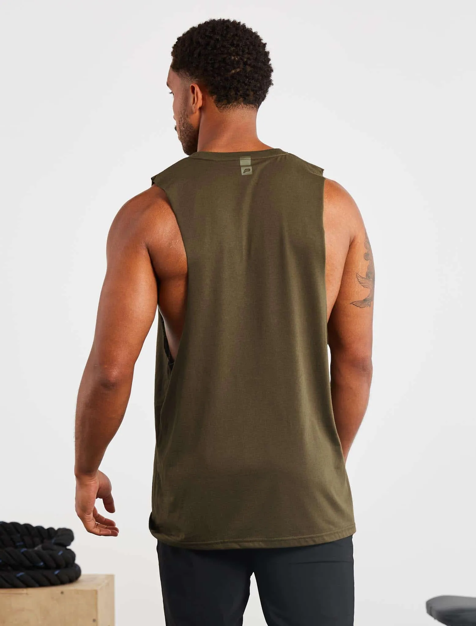 Icon Drop Arm Tank - Olive