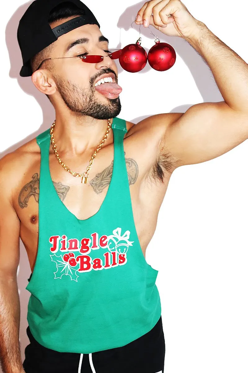 Jingle Balls String Tank- Green