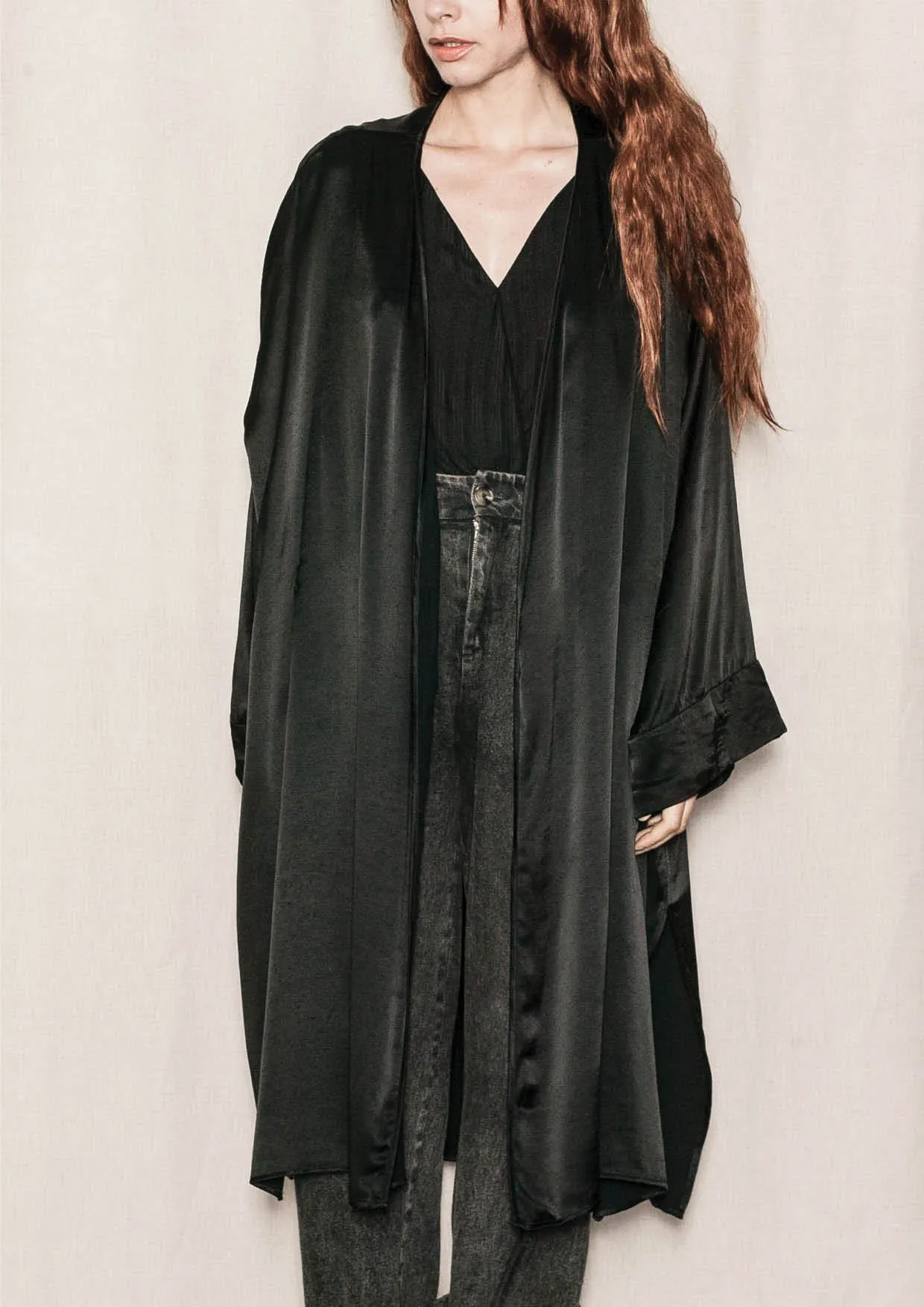 KIMONO - RAYON black