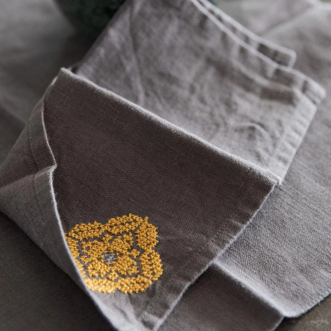 LINEN PLACEMAT POPPY