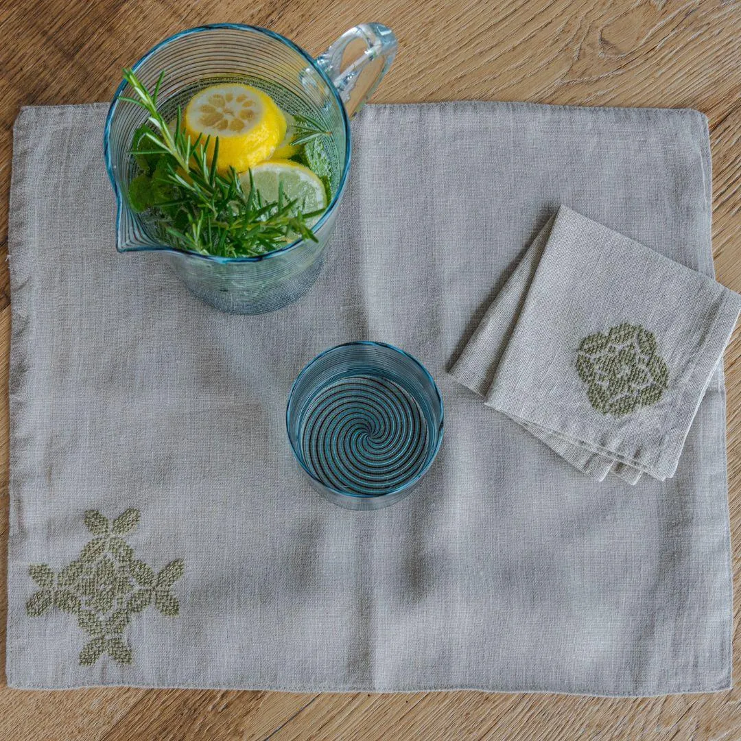 LINEN PLACEMAT POPPY