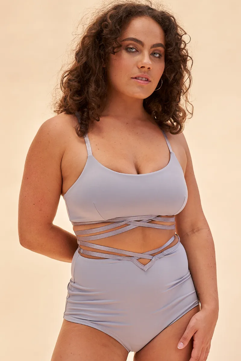 Lunalae Poppy Strappy Top - Recycled Grey