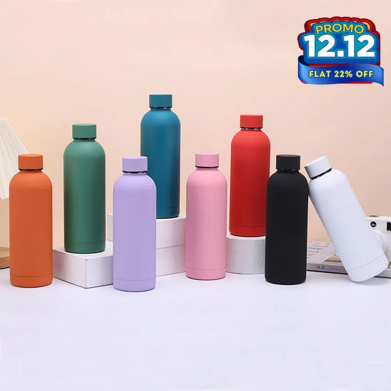 Matte Water Bottle - Black