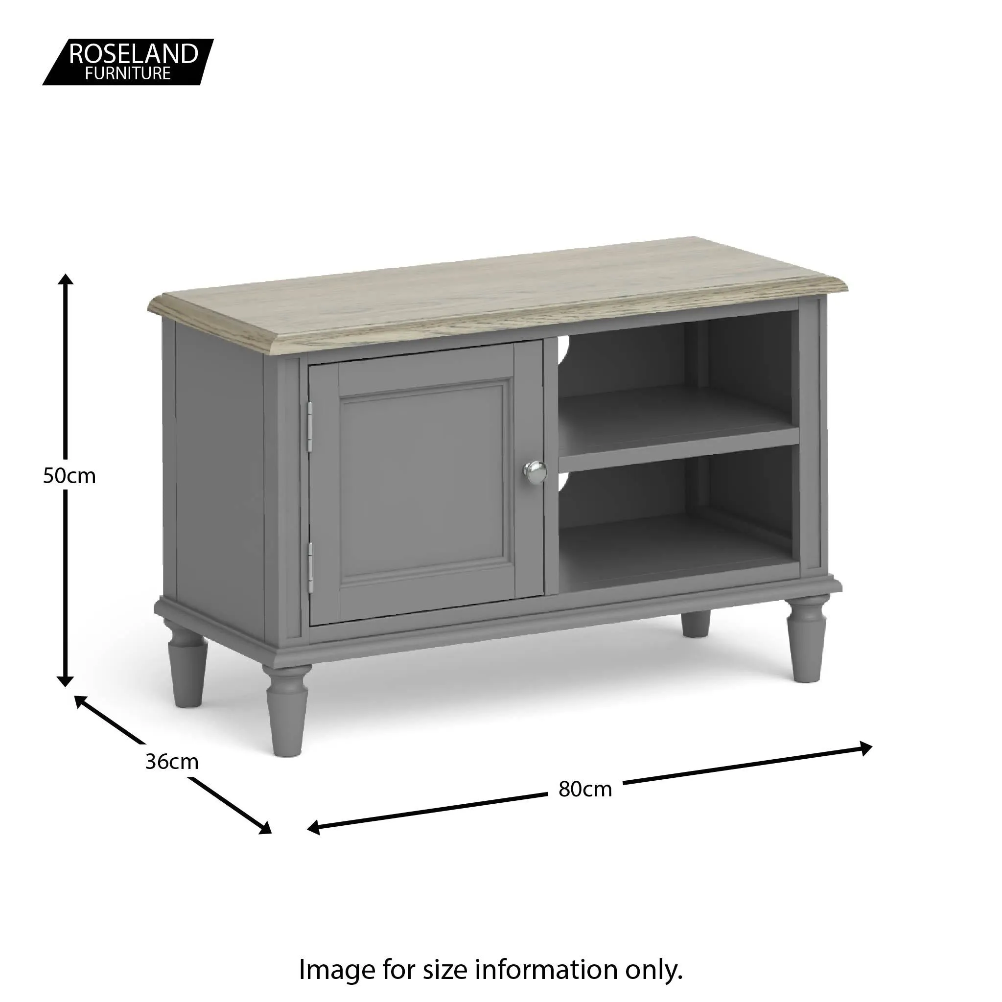 Mulsanne Grey 80cm TV Unit