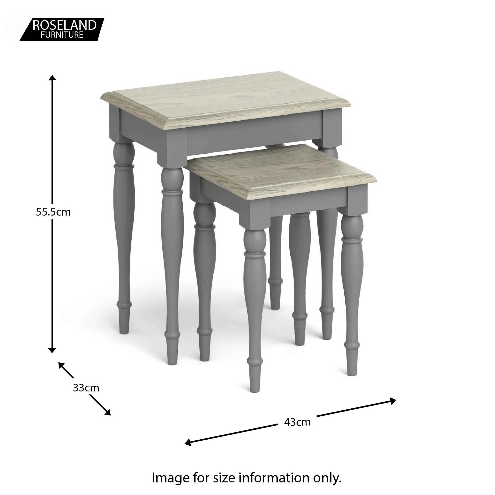 Mulsanne Grey Nest of Tables