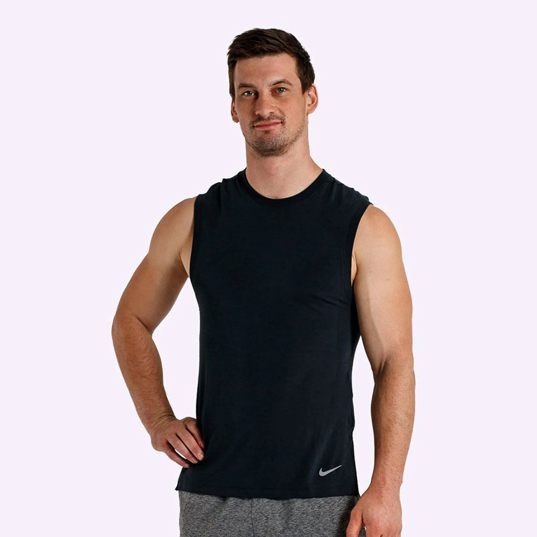 Nike - Dri-FIT Men's Training Tank - Black/Dark Grey