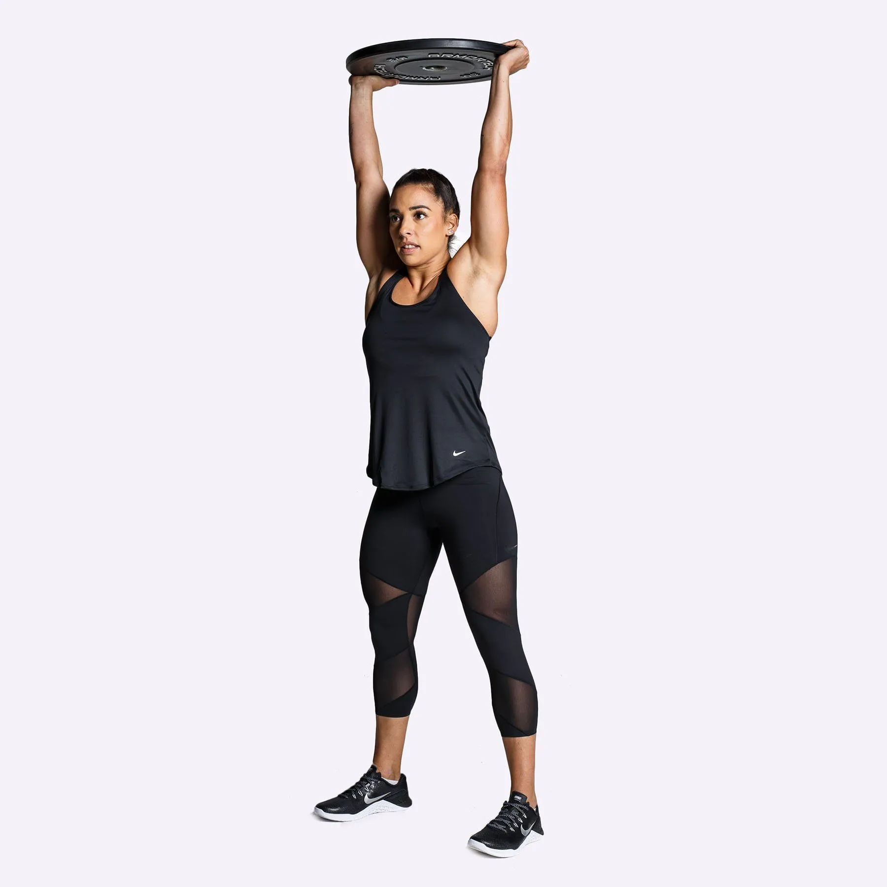 Nike Dri-FIT - Women's Training Tank - Black/Black/White