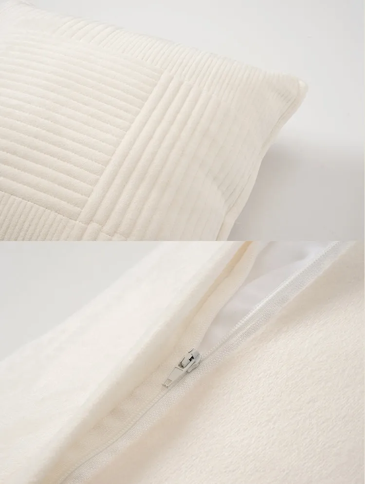 Off-White Minimalist Pillow