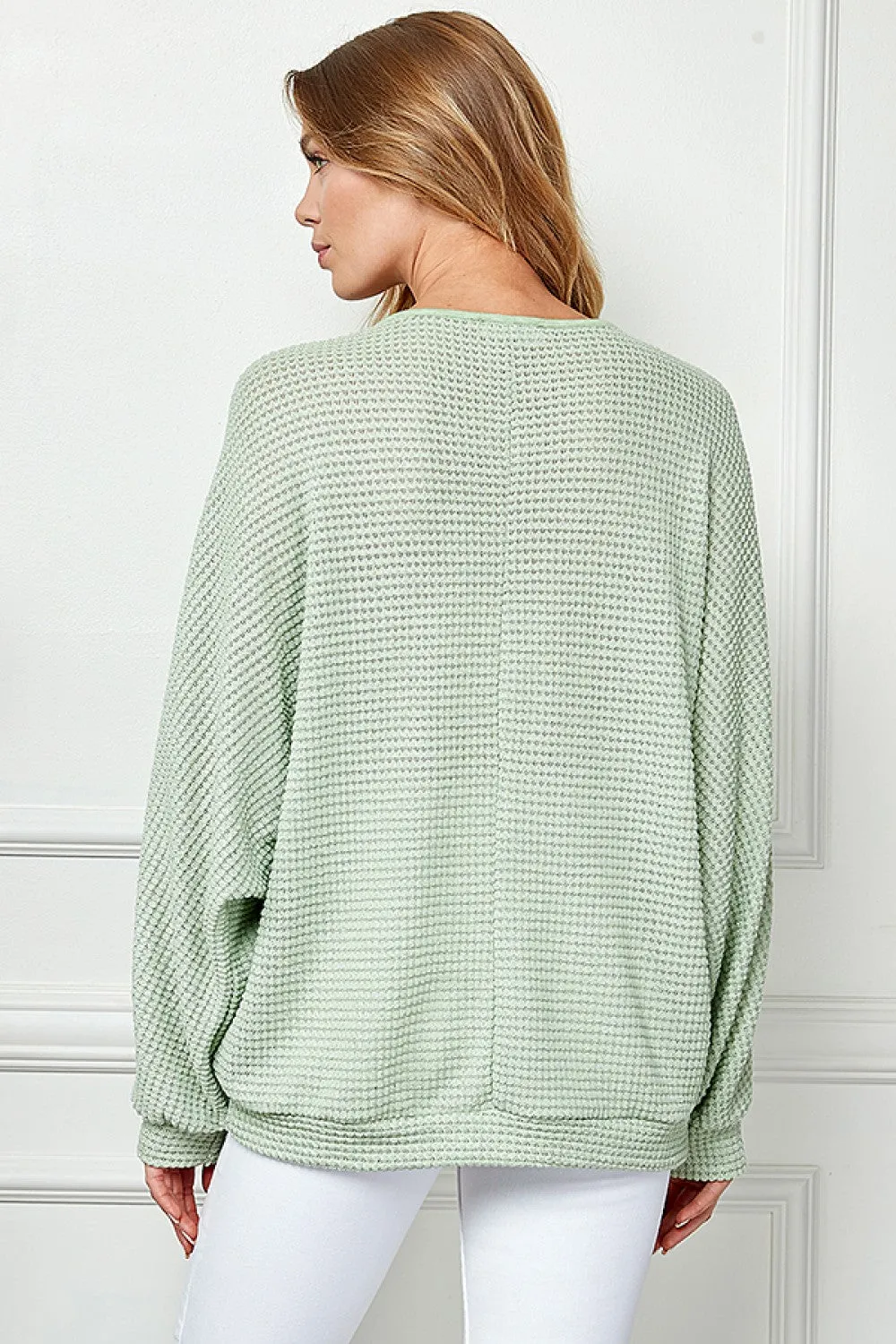 Open Weave Knit Sweater