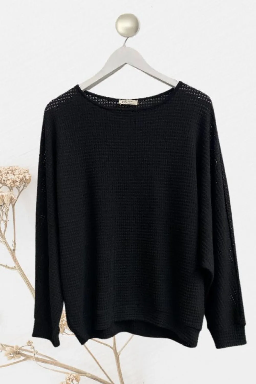 Open Weave Knit Sweater