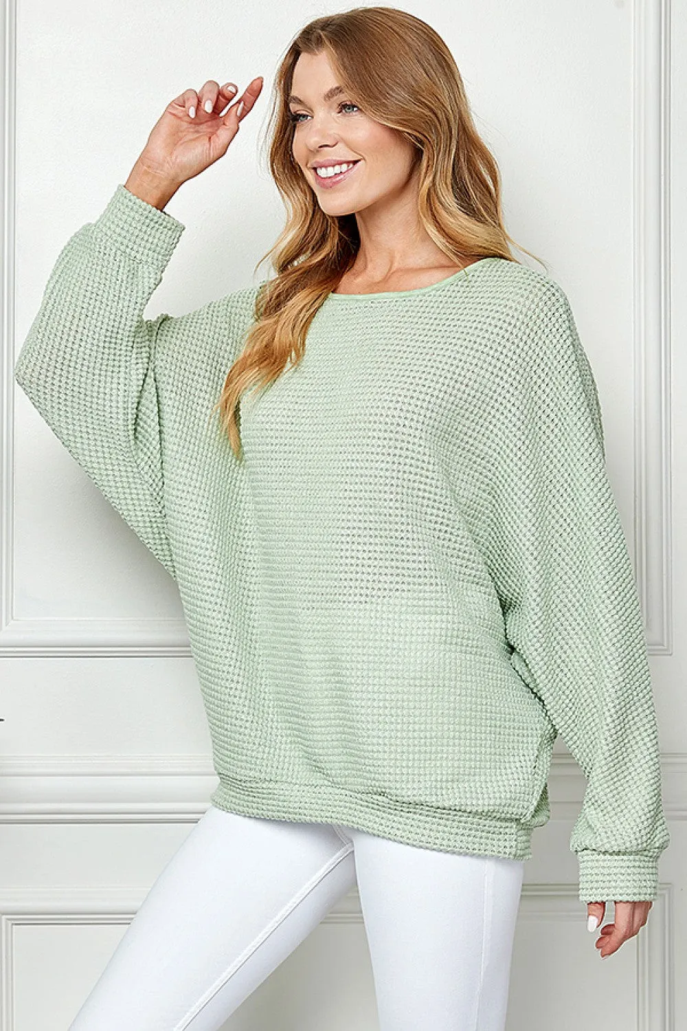 Open Weave Knit Sweater