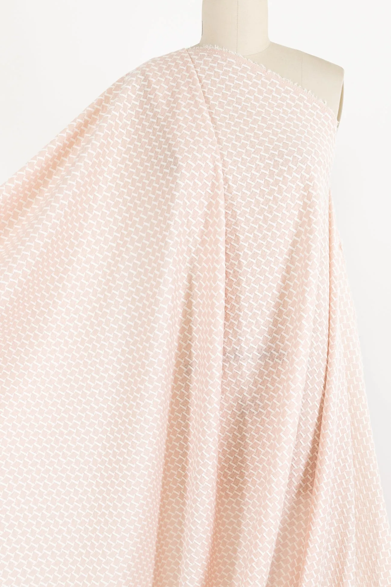 Peachy Keen Cotton/Rayon Jacquard Knit