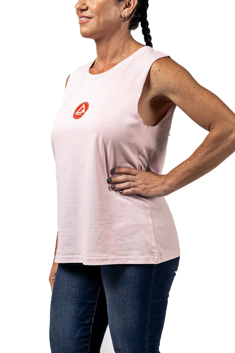 Red Shield Womens Tank - Pink