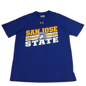 San Jose State Spartans Under Armour HeatGear Loose Fit Blue SS T-Shirt (L)