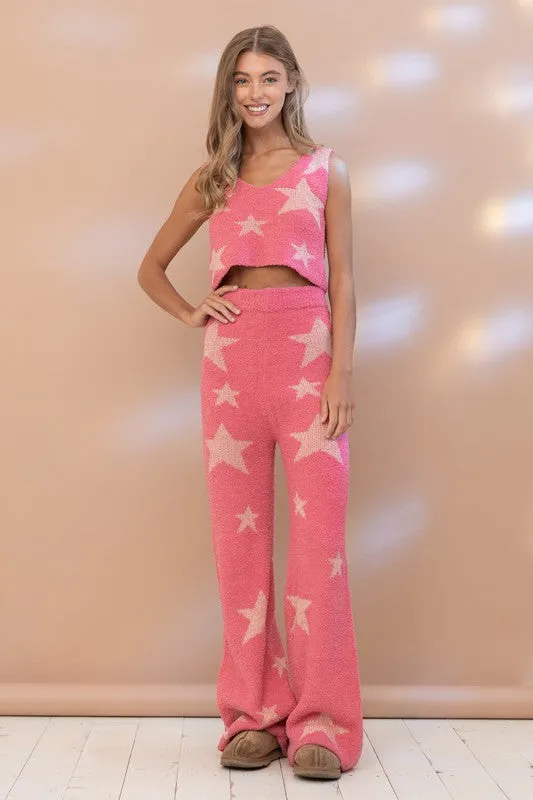 Shining Star Print Tank Pant Set