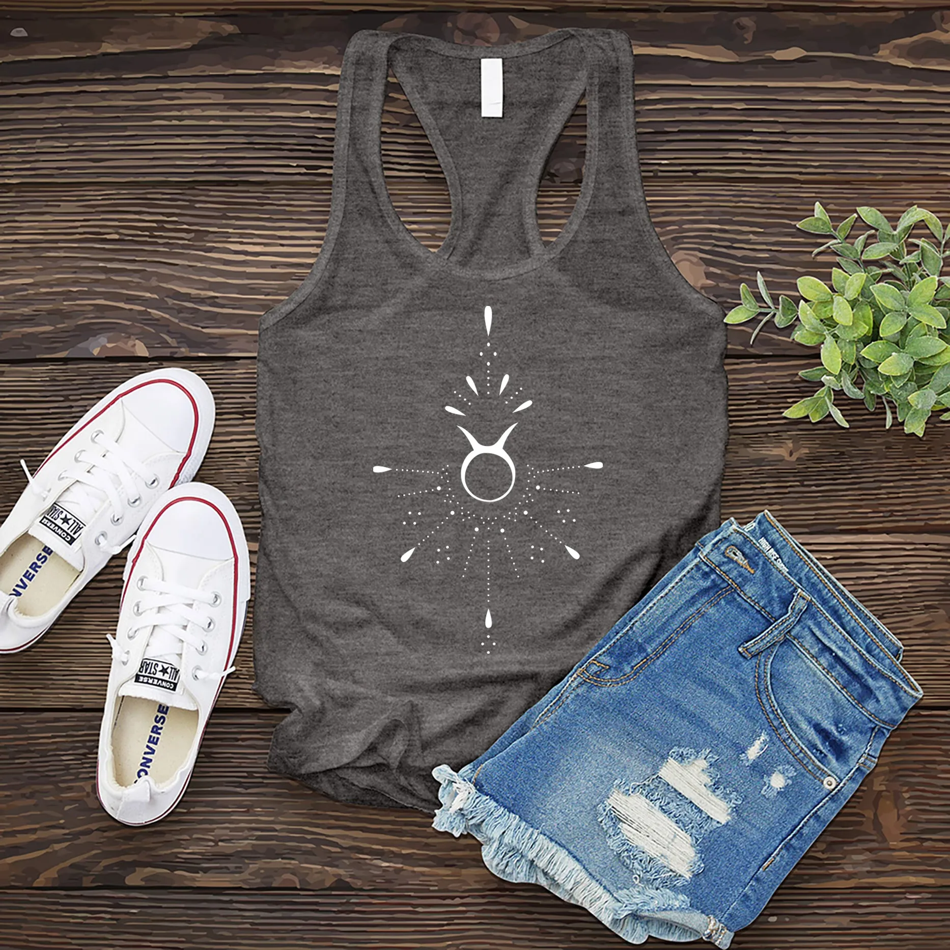 Taurus Lace Design Women's Tank Top