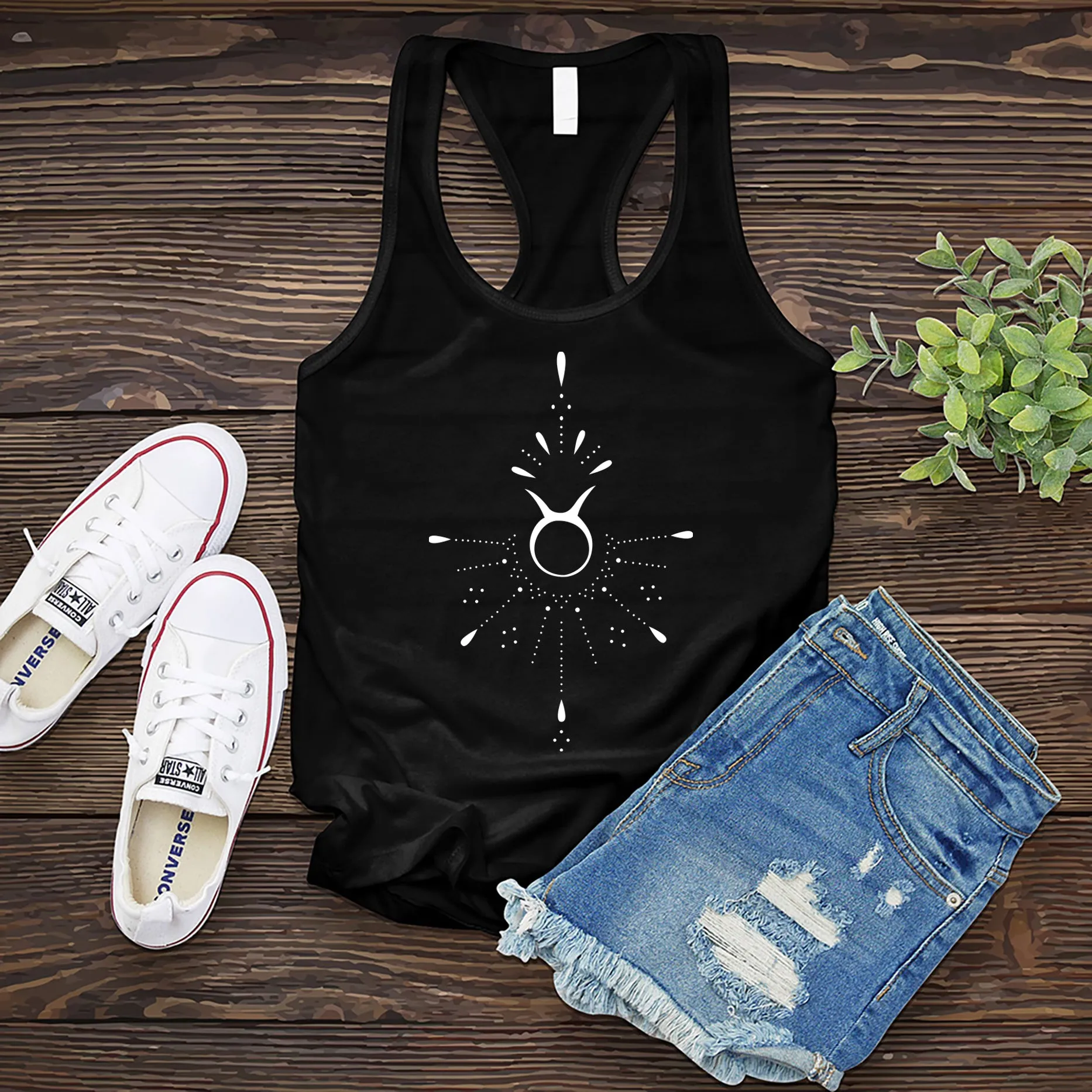 Taurus Lace Design Women's Tank Top