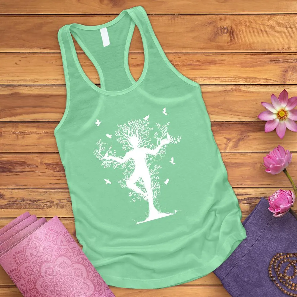 Tree Yoga Pose Tank Top