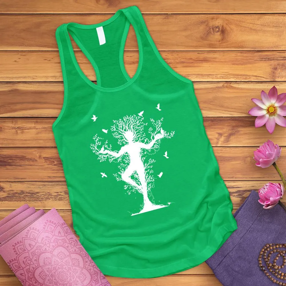 Tree Yoga Pose Tank Top